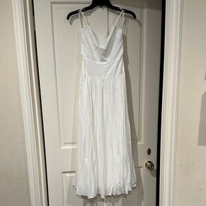 Reformation Perlette White Midi Dress